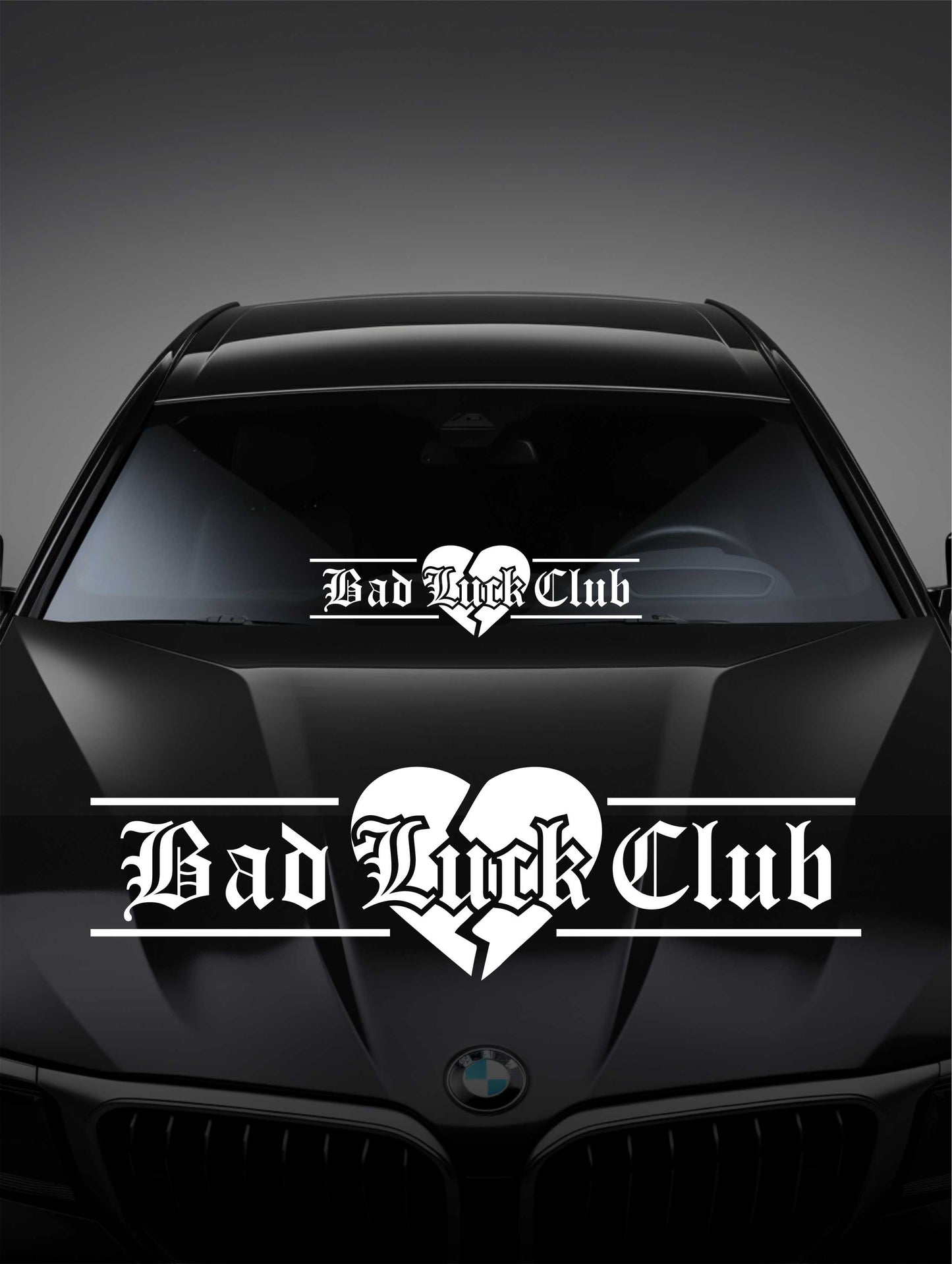 ''Bad Luck Club'' - Plotted Vinyl Banner Decal