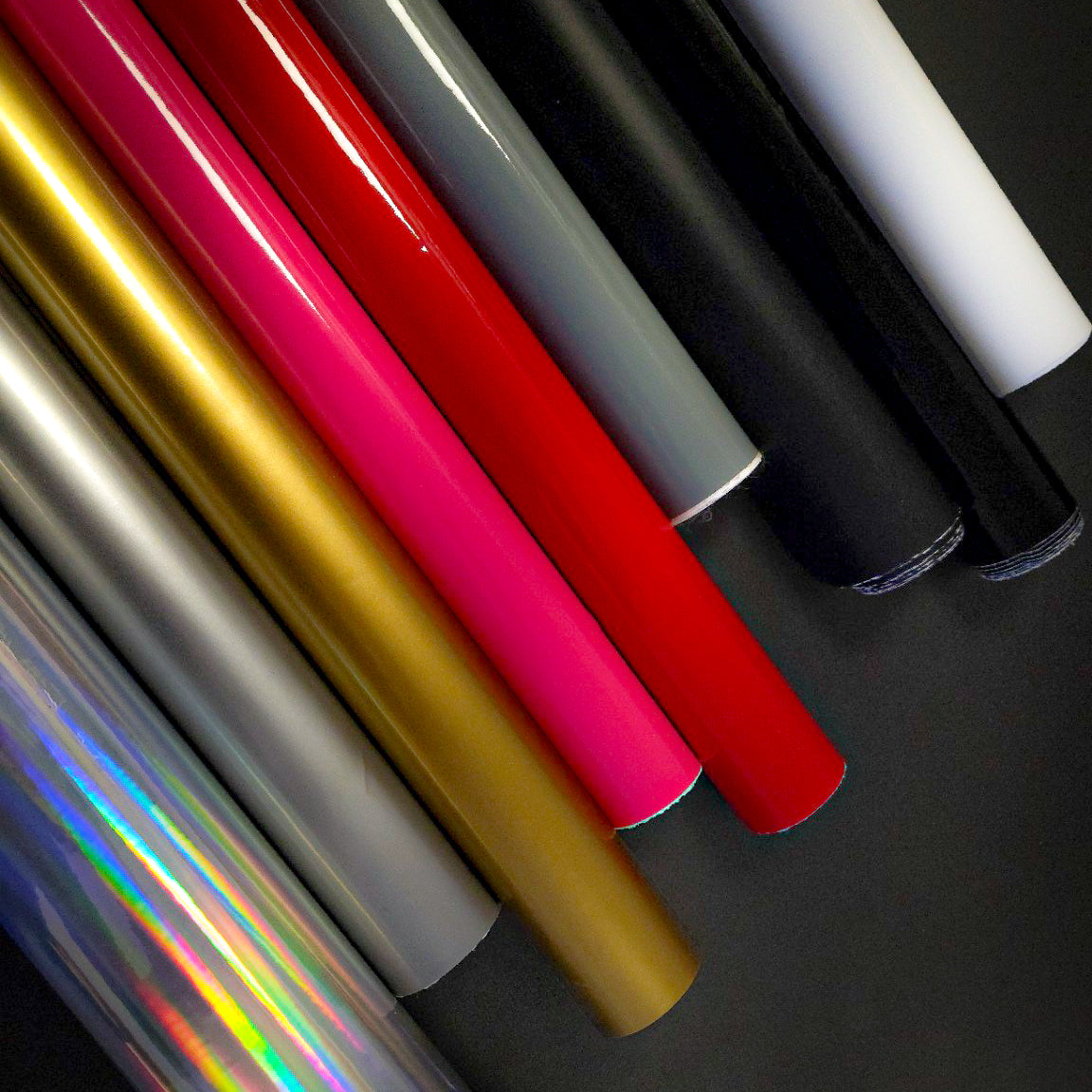 Color reference image – actual vinyl materials