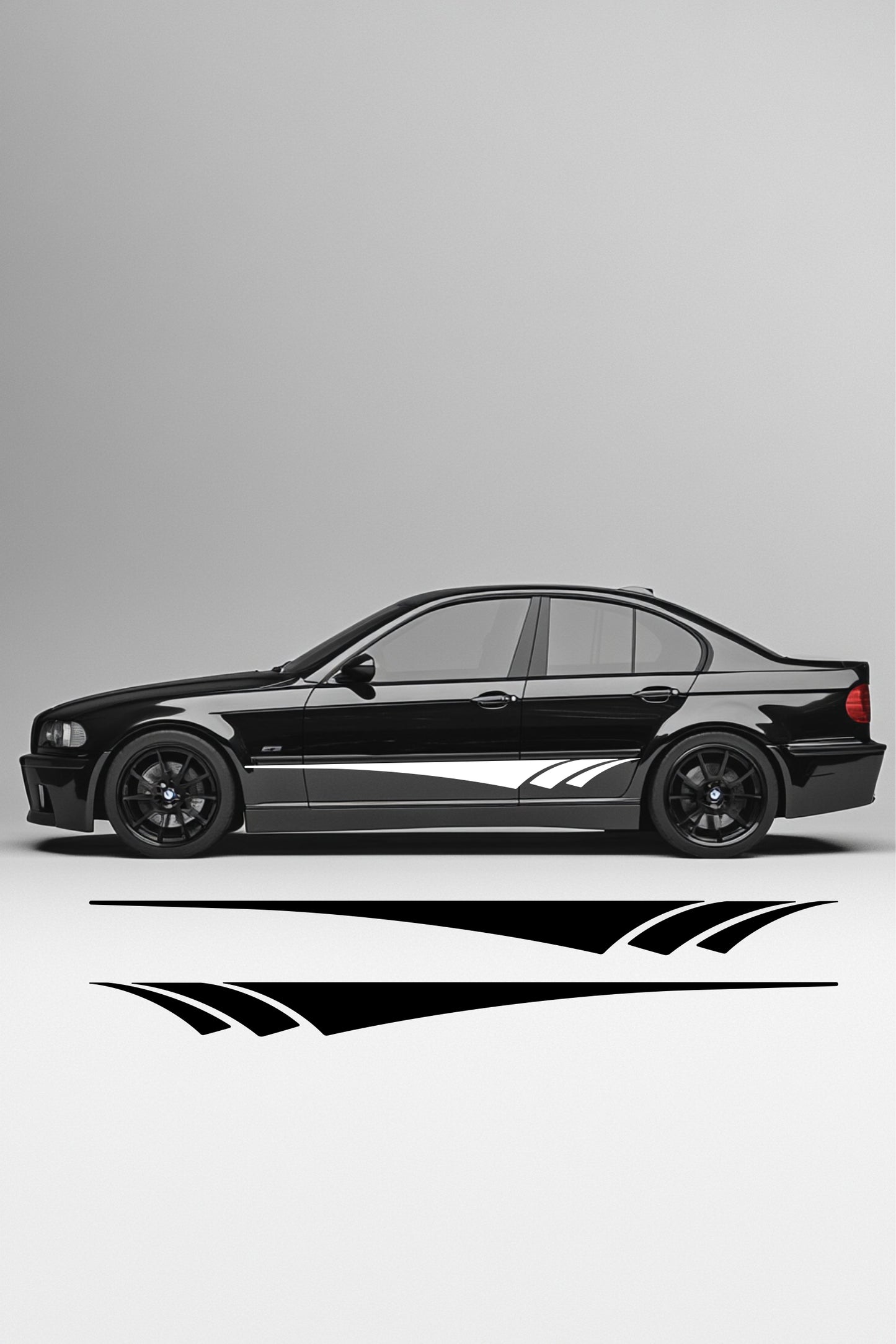 ''Lines No.5'' - Plotted Vinyl Car Body Decal