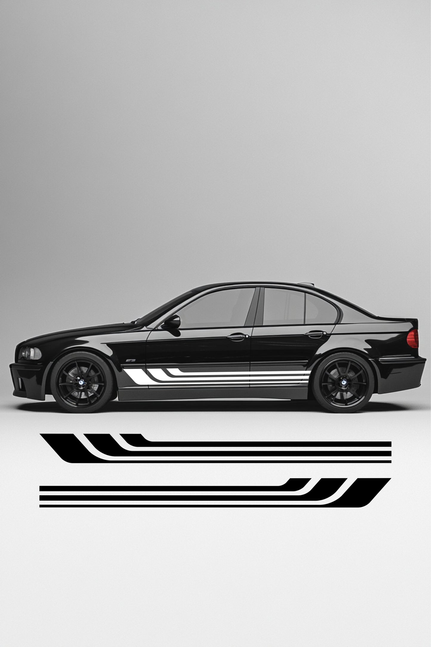 ''Lines No.6'' - Plotted Vinyl Car Body Decal