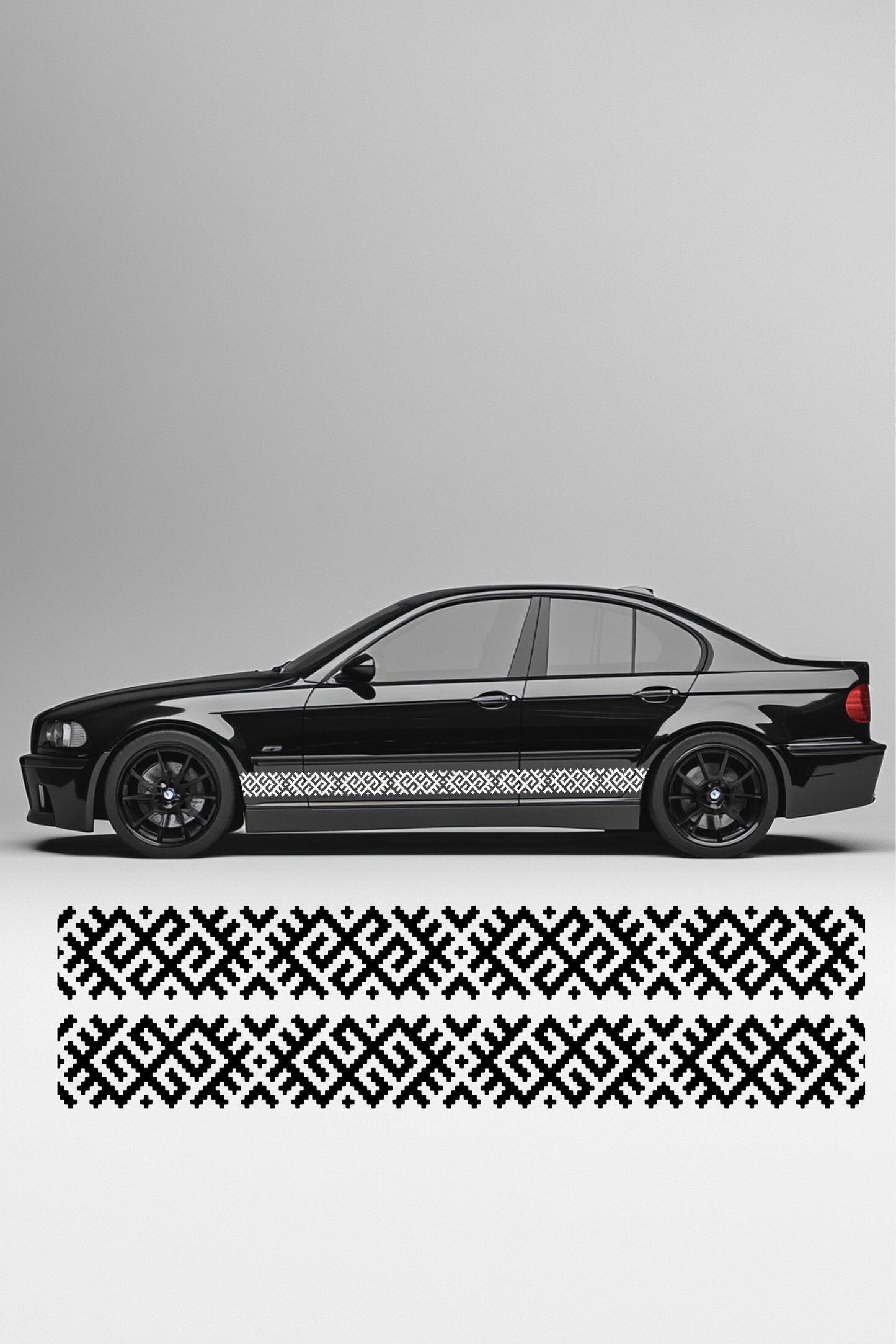 ''Latvian ornaments'' - Plotted Vinyl Car Body Decal