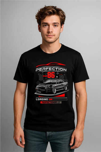 ''Perfection86 Skyline'' Cotton T-Shirt
