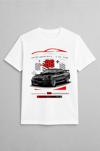 ''Perfection86 Skyline'' Cotton T-Shirt