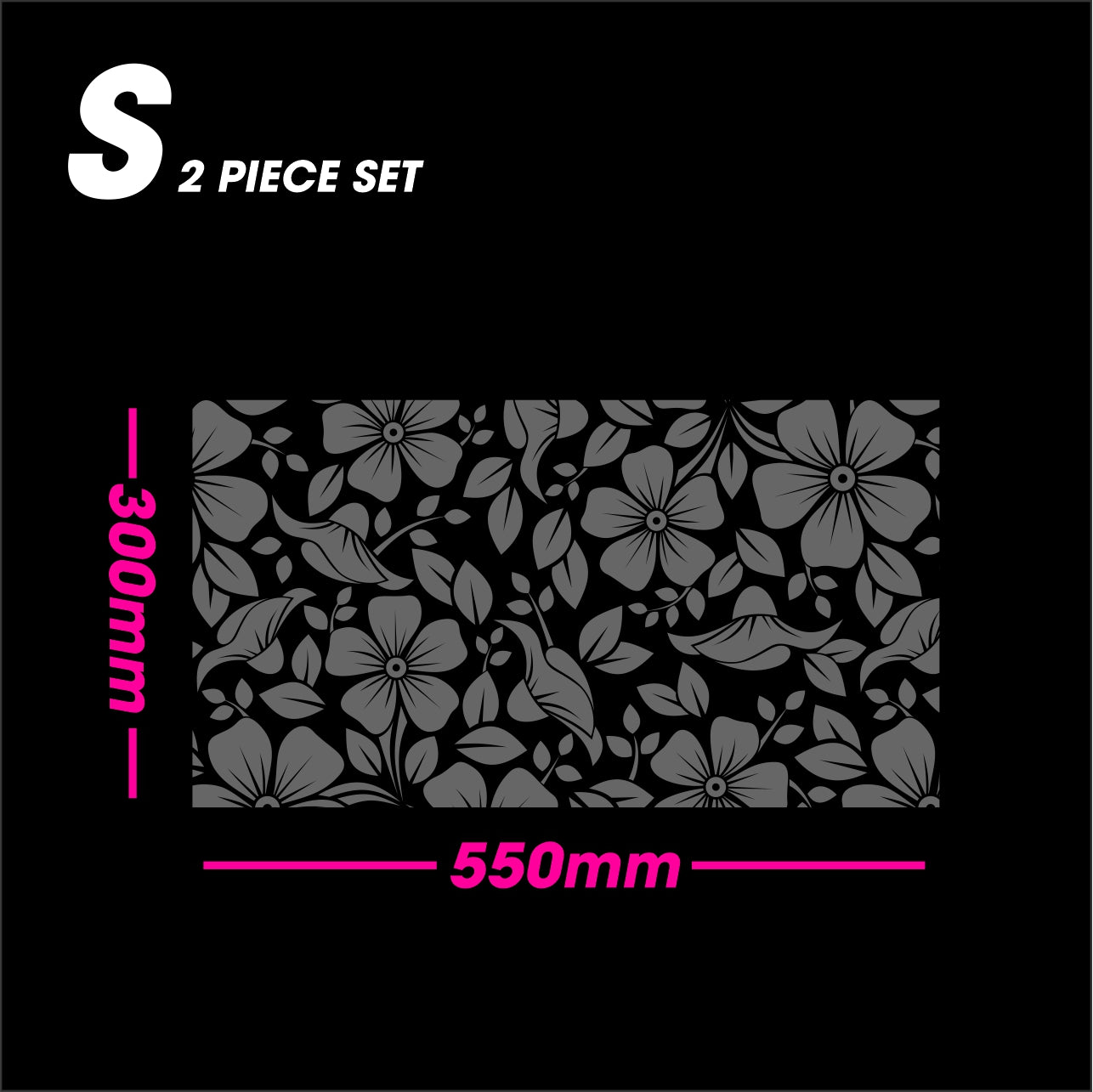 Black Matt SPRING size S 2-piece set vinyl