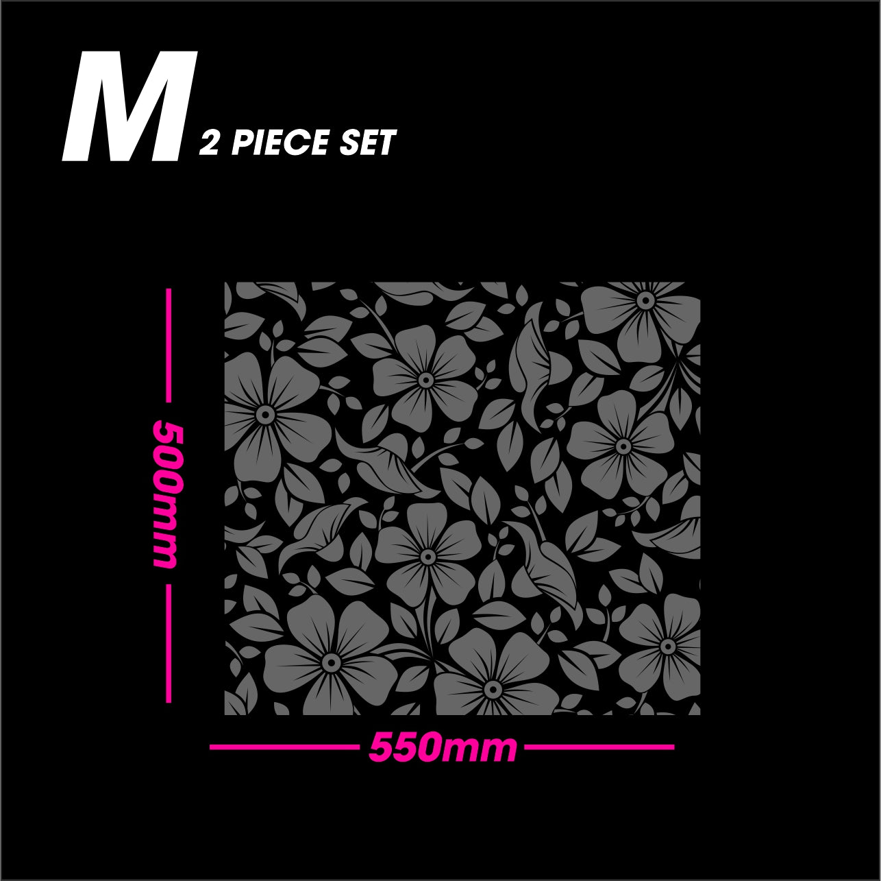 Black Matt SPRING size M 2-piece set vinyl