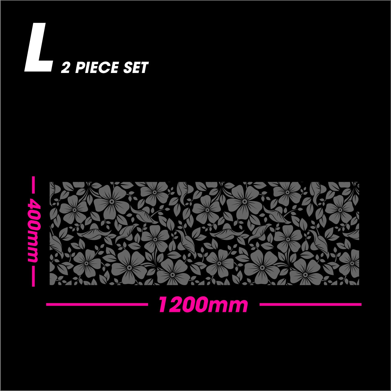 Black Matt SPRING size L 2-piece set vinyl