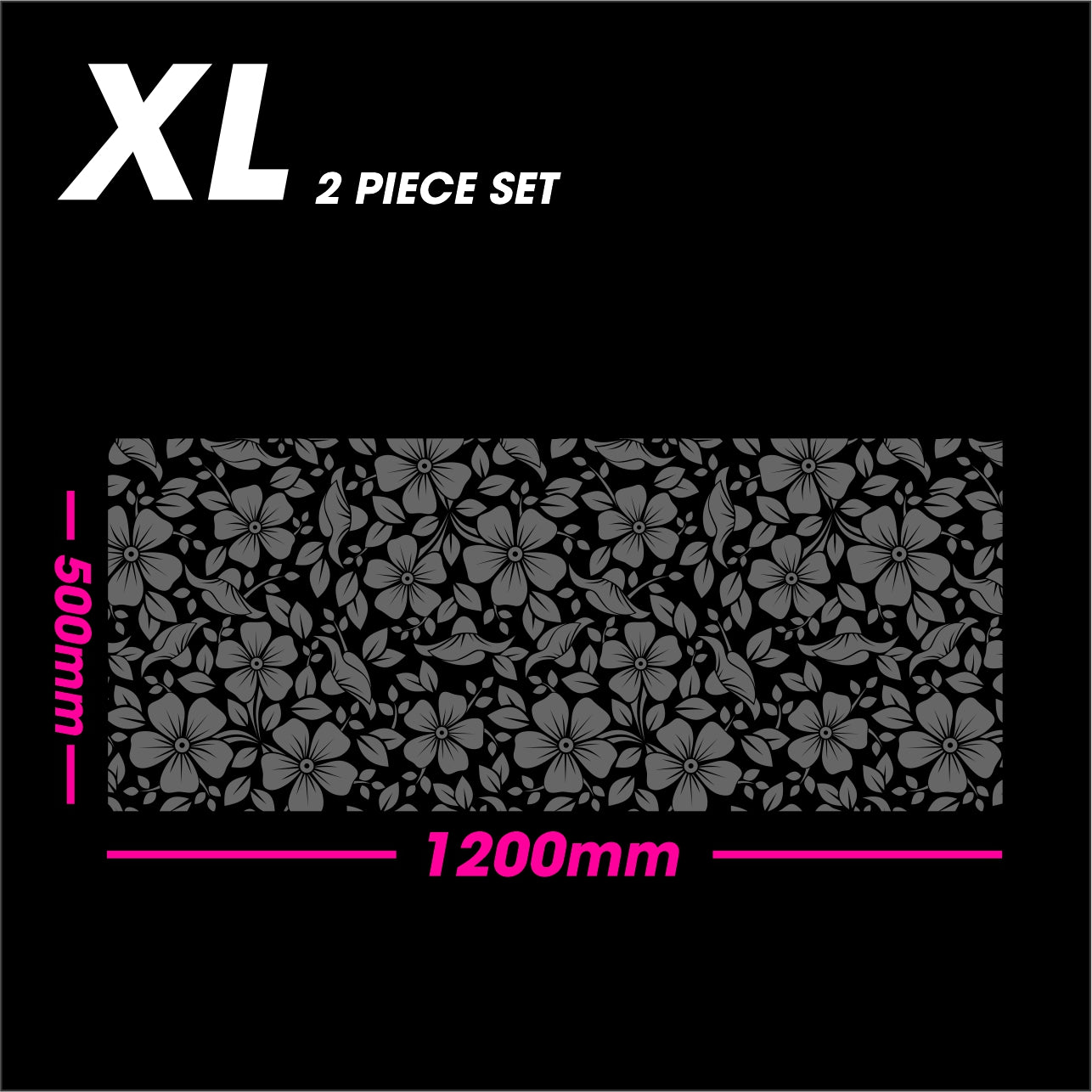 Black Matt SPRING size XL 2-piece set vinyl