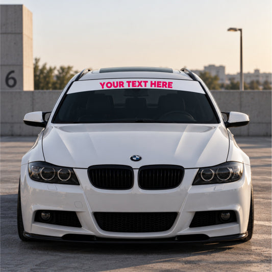 CUSTOM Two-Color Windshield Sunstrip
