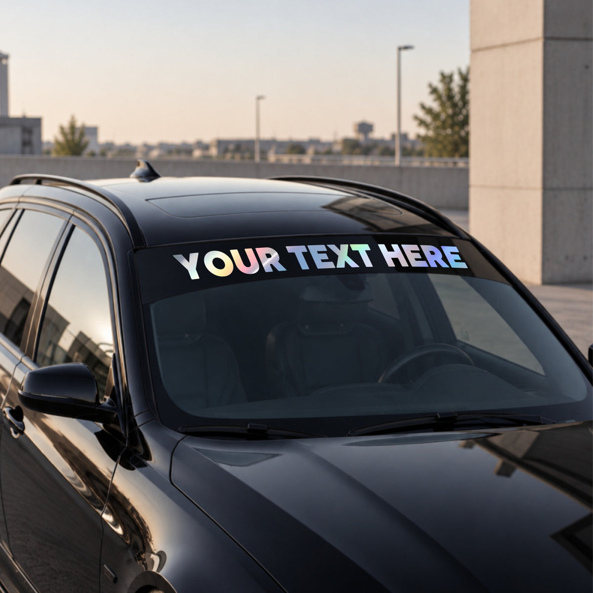 CUSTOM Two-Color Windshield Sunstrip
