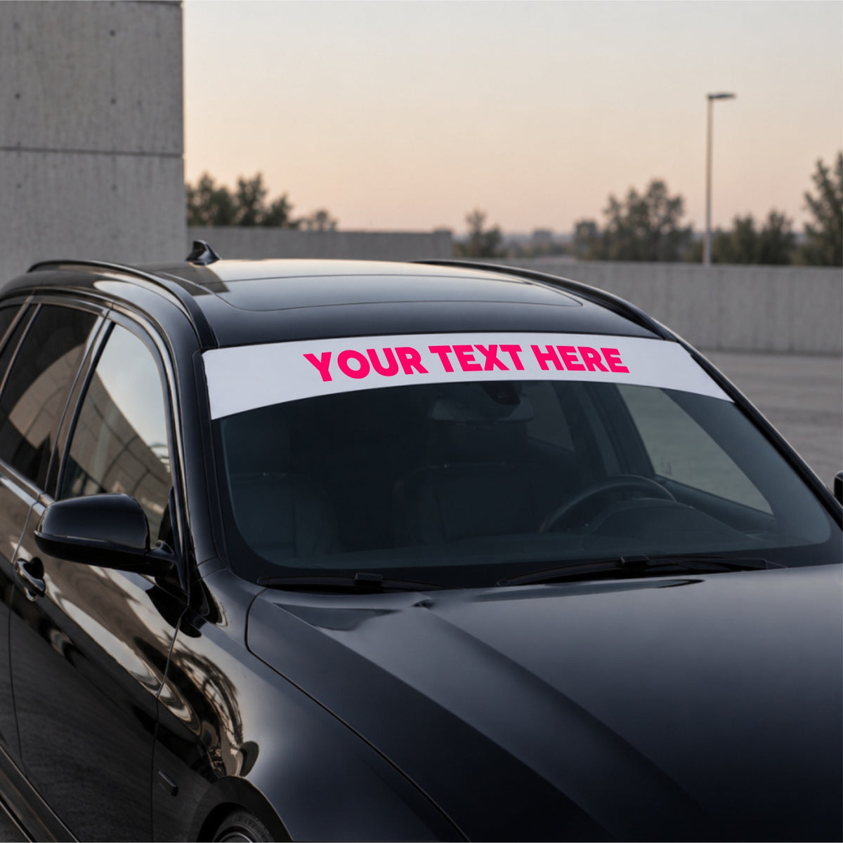 CUSTOM Two-Color Windshield Sunstrip