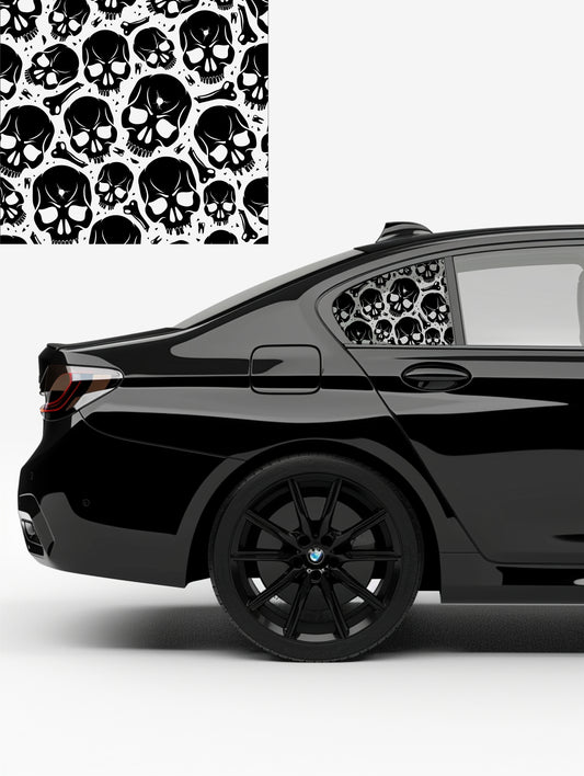 Black Matt Decal - Skull (FOR VARIOUS CARS)