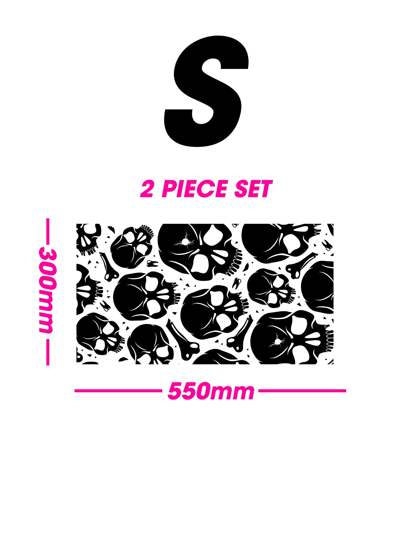 Black Matt Decal - Skull (FOR VARIOUS CARS)