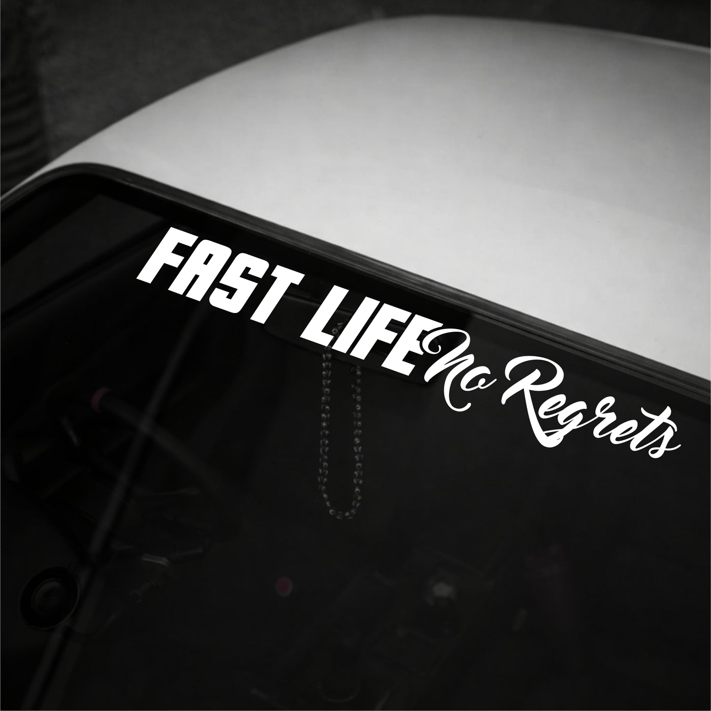FAST LIFE - Plotted Vinyl Banner Decal