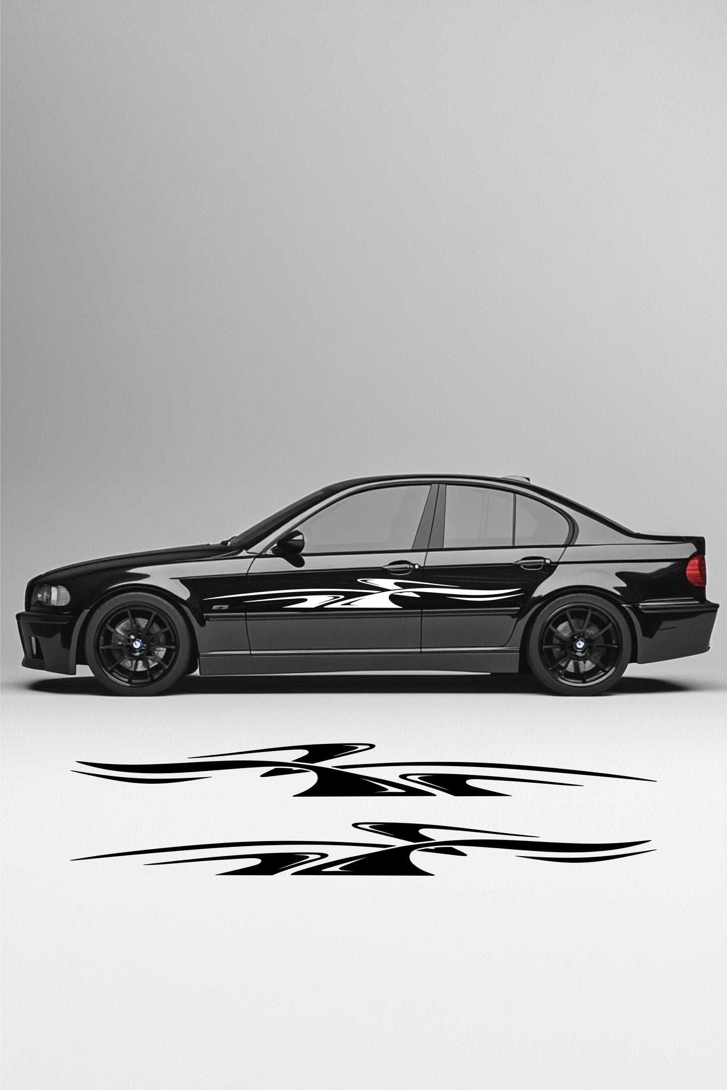 ''Lines No.2'' - Plotted Vinyl Car Body Decal