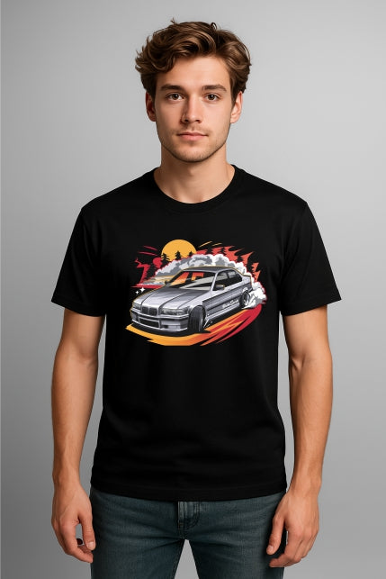 ''Broke Sports SEDAN'' Cotton T-Shirt
