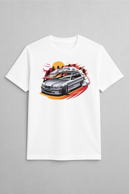 ''Broke Sports SEDAN'' Cotton T-Shirt