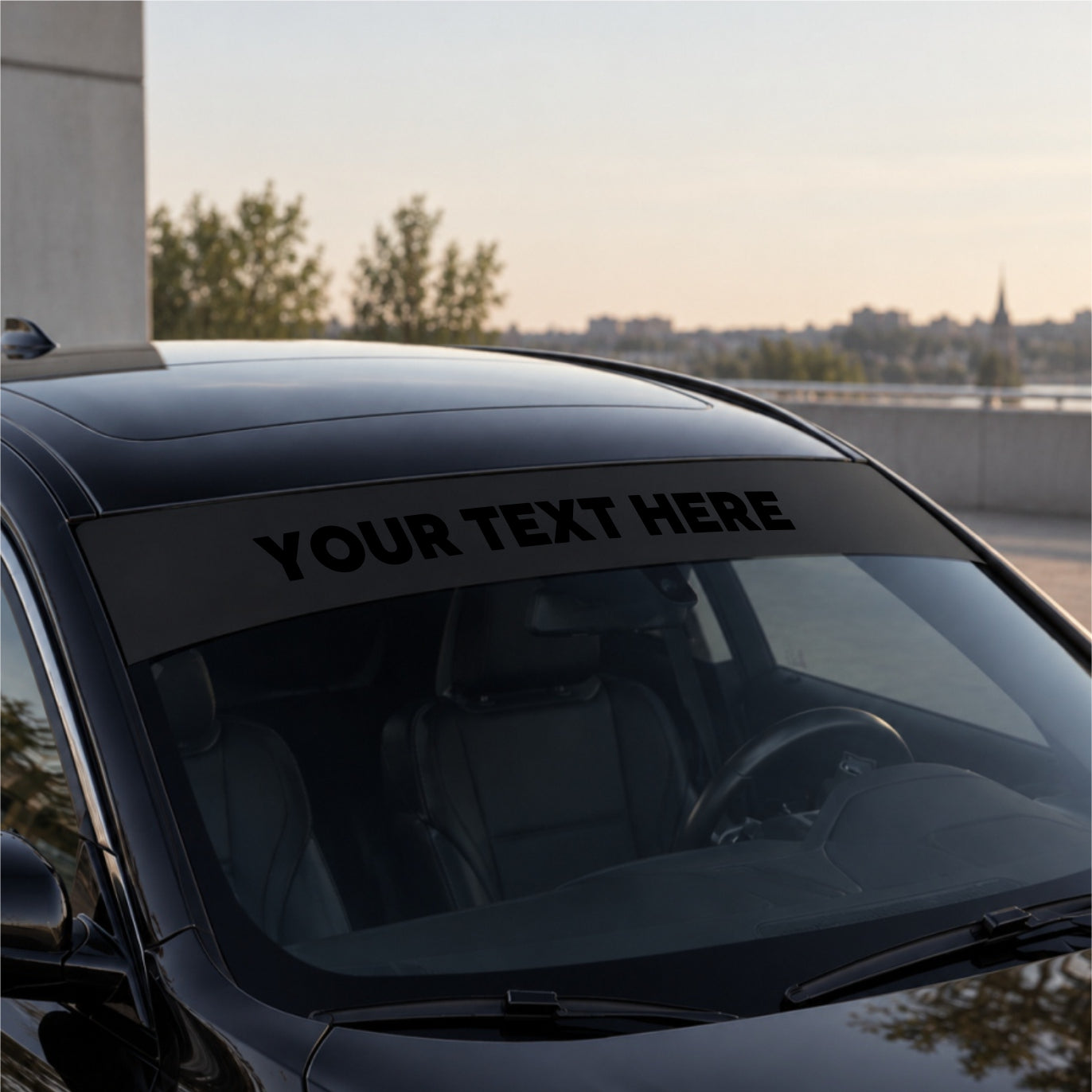 CUSTOM Cut-Out Windshield Sunstrip