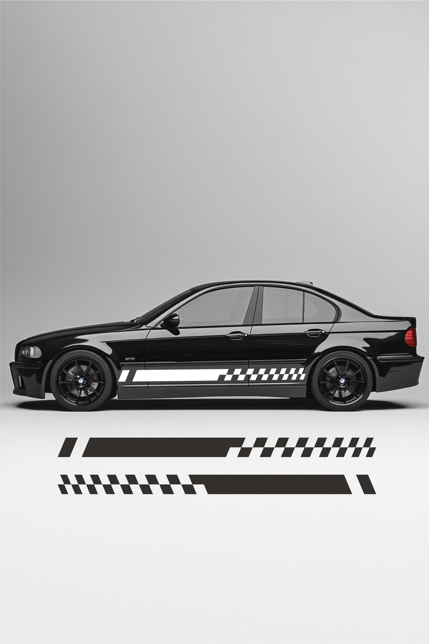 ''Lines No.4'' - Plotted Vinyl Car Body Decal