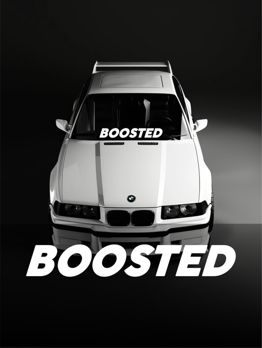 ''Boosted'' - Plotted Vinyl Banner Decal