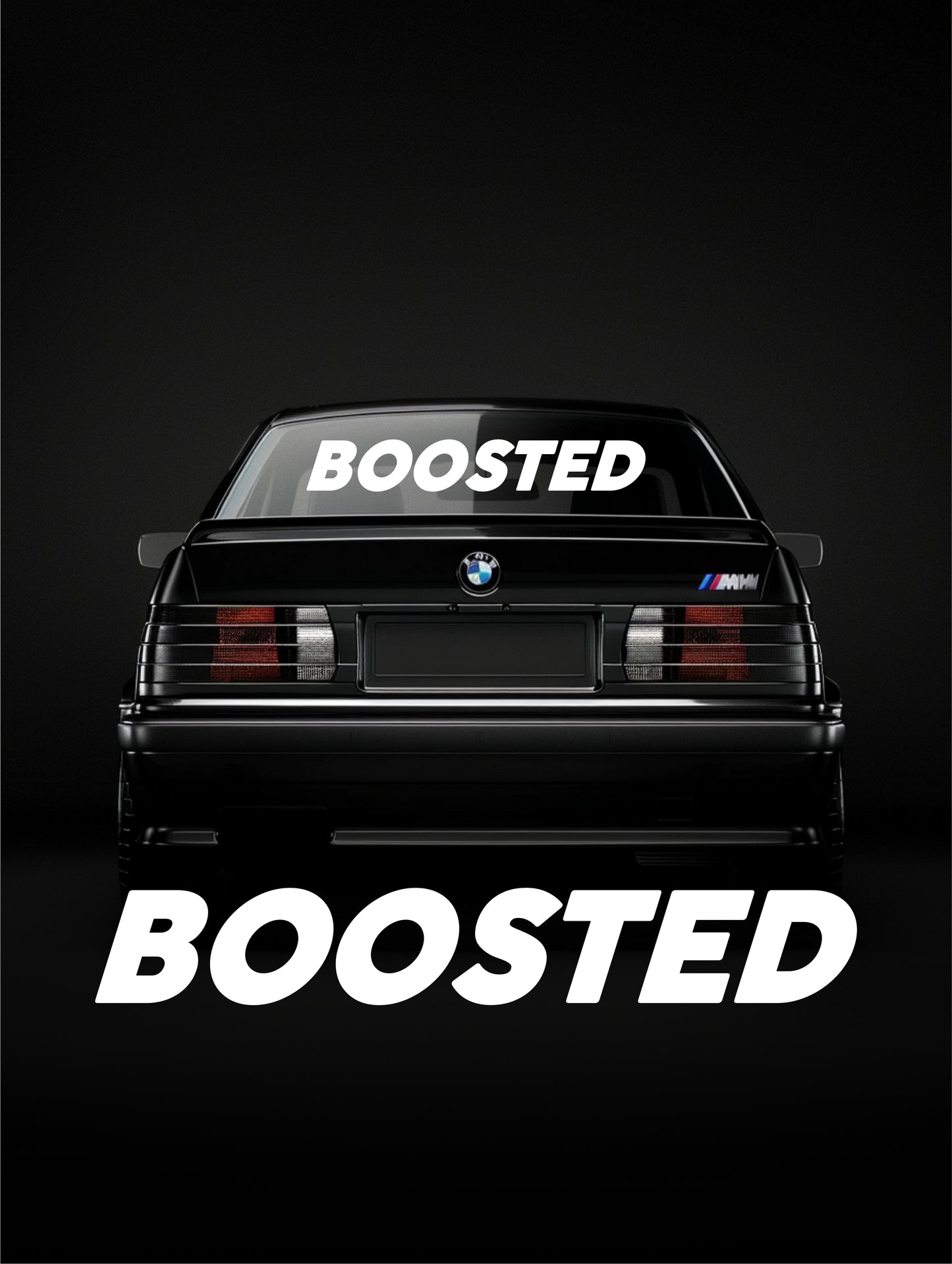 ''Boosted'' - Plotted Vinyl Banner Decal