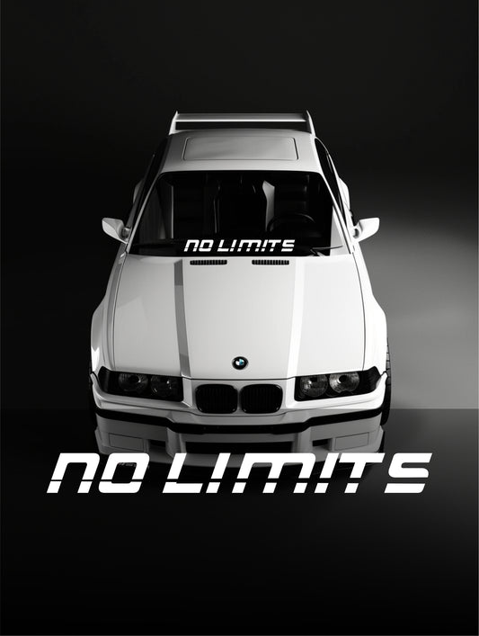 ''No Limits'' - Plotted Vinyl Banner Decal