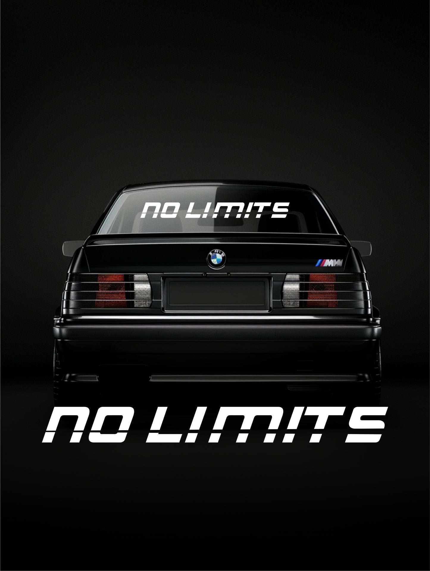 ''No Limits'' - Plotted Vinyl Banner Decal