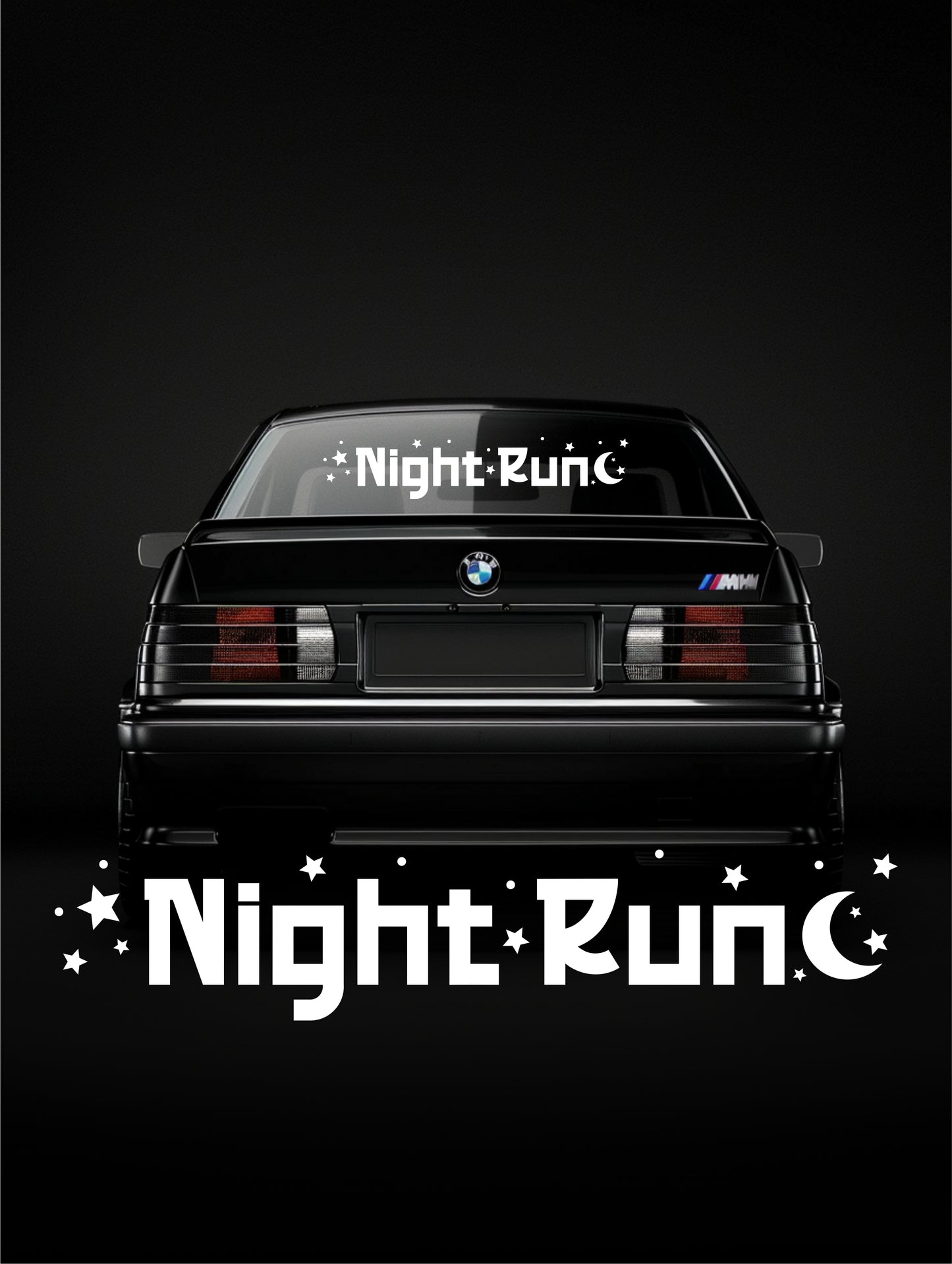 ''Night Run'' - Plotted Vinyl Banner Decal