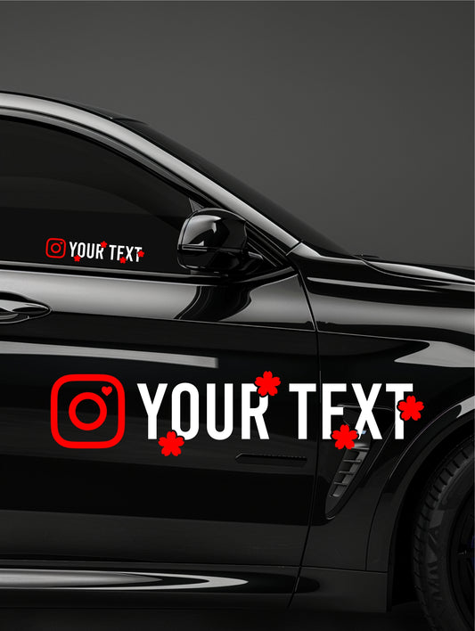 Custom Sakura Instagram tag Sticker