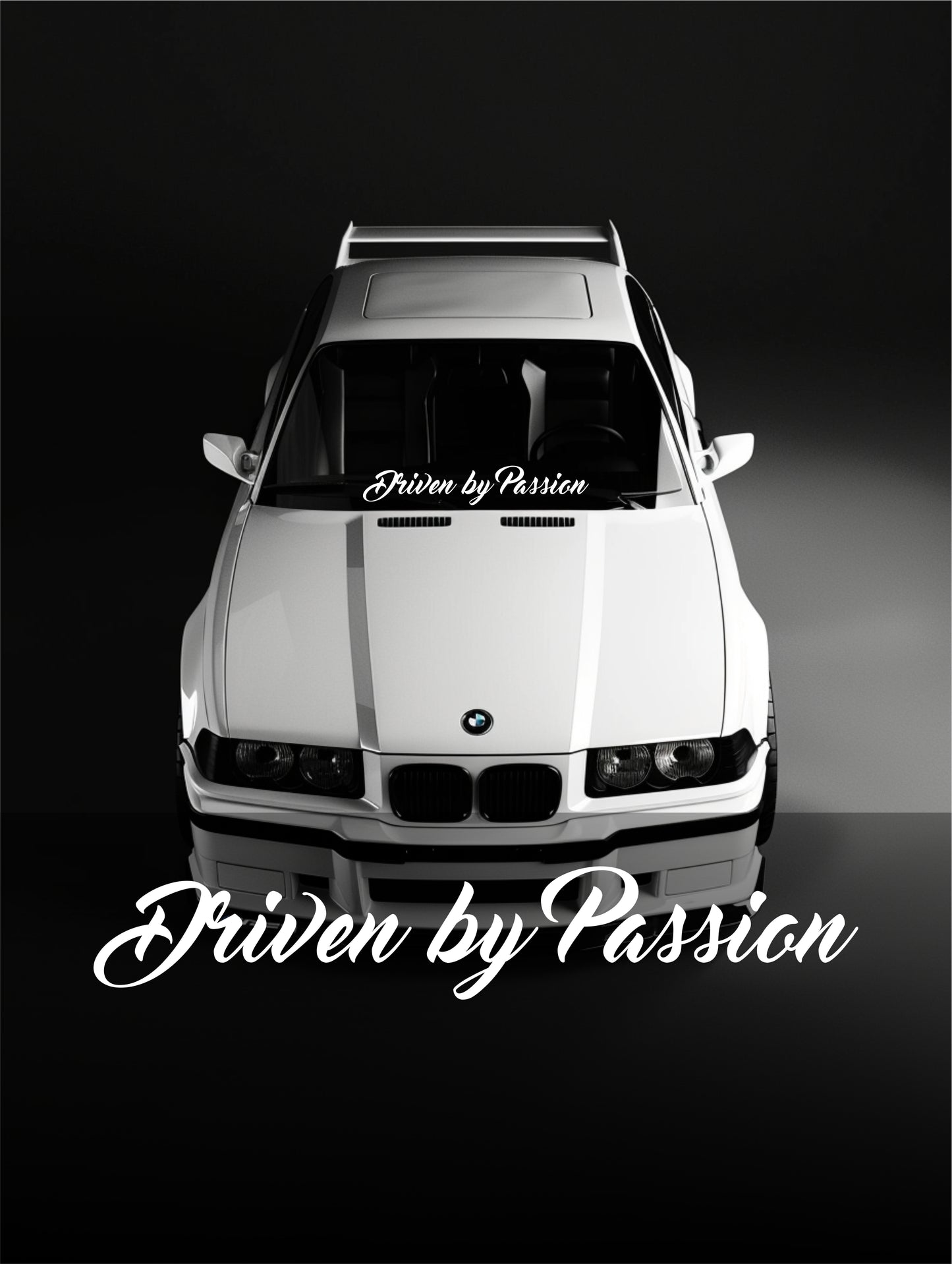 ''Driven by Passion'' - Plotted Vinyl Banner Decal