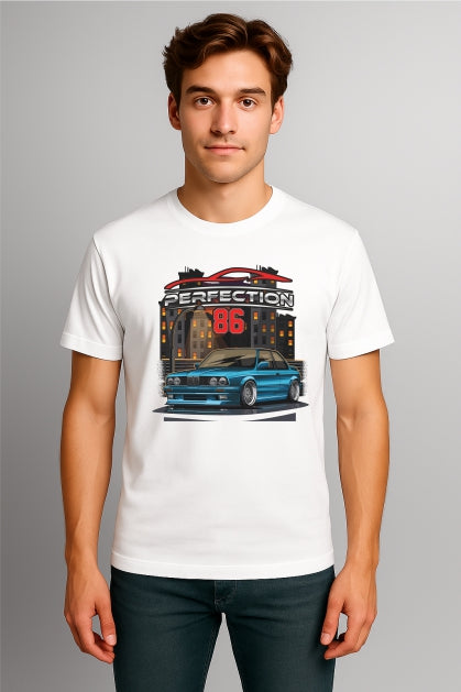 ''Perfection86 BMW E30 '' Cotton T-Shirt