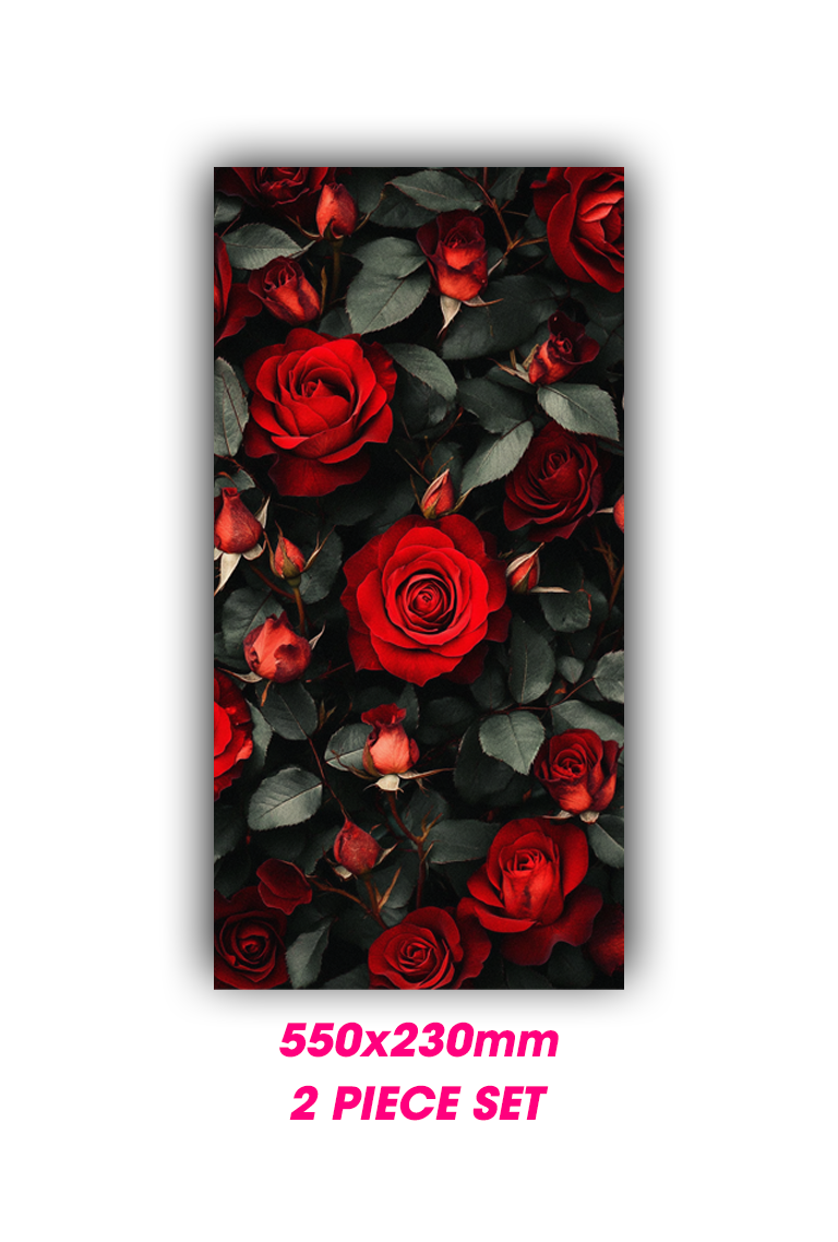 ''Red Roses'' - Car Doors Pillar Decals