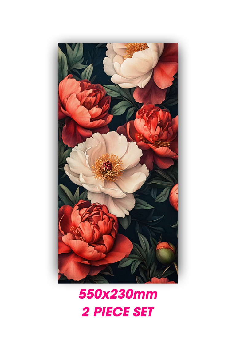 ''Peonies No.1 '' - Car Doors Pillar Decals