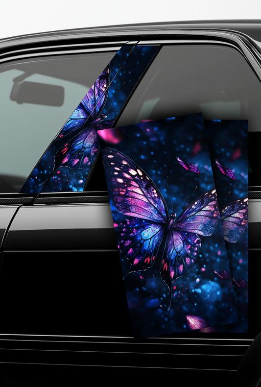 ''Magic Butterfly'' - Car Doors Pillar Decals