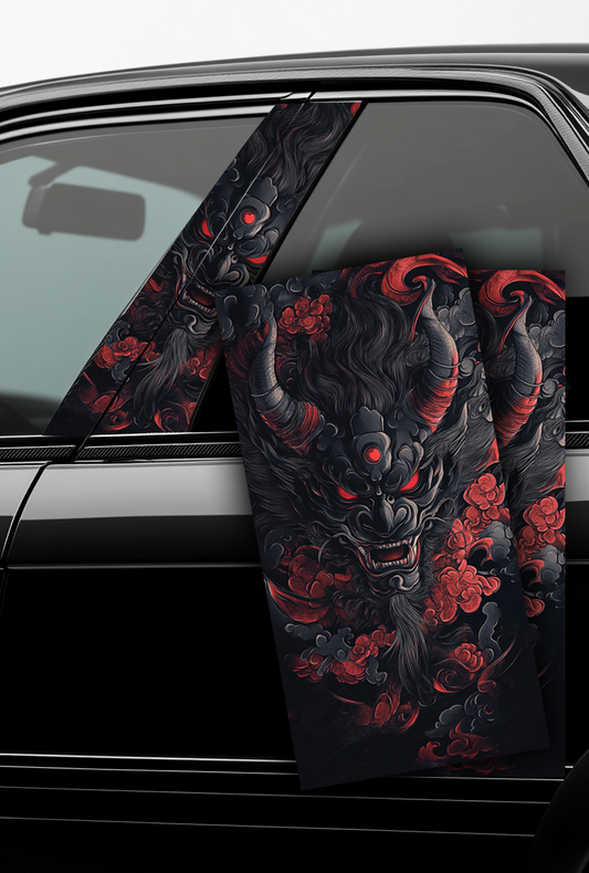 ''Oni Demon'' - Car Doors Pillar Decals