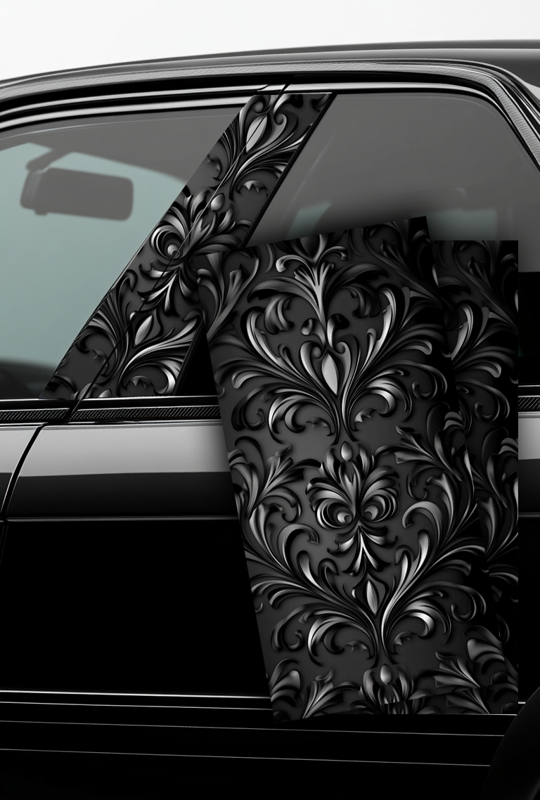 ''Black Gothic'' - Car Doors Pillar Decals