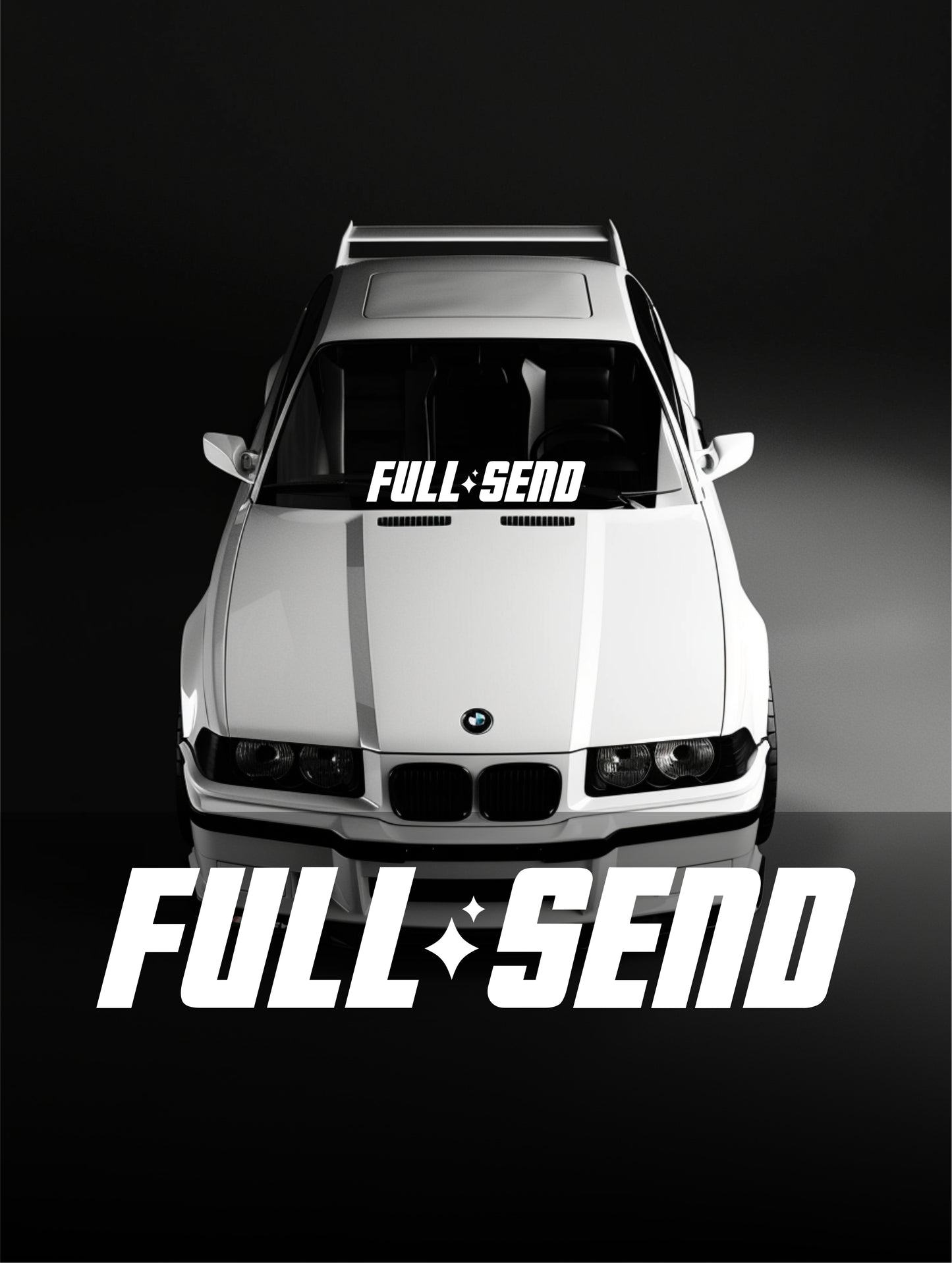 ''Full Send'' - Plotted Vinyl Banner Decal