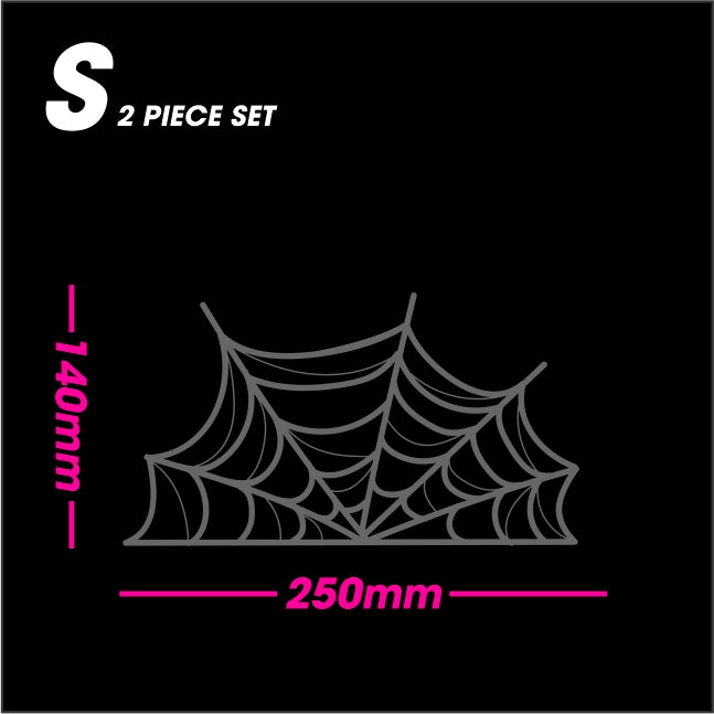 Black Matt SPIDER WEB size S 2-piece set vinyl