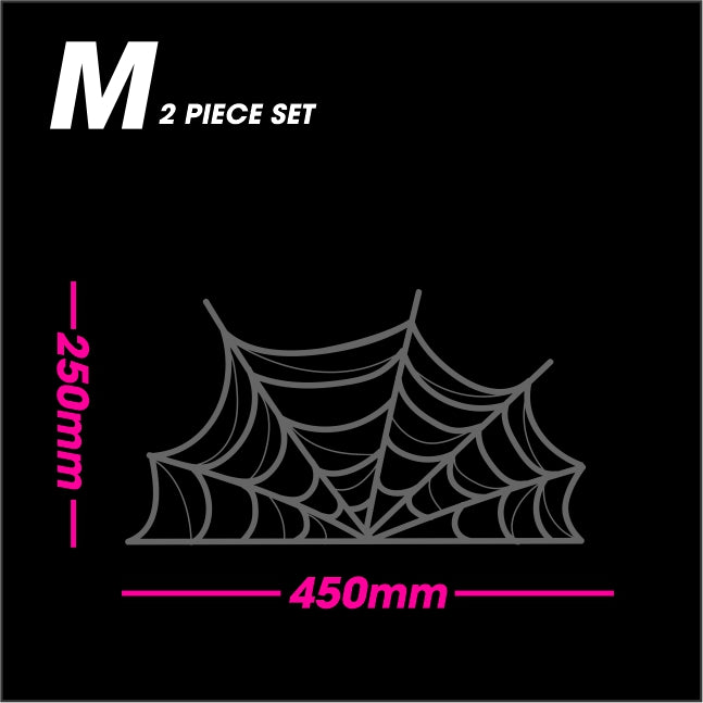 Black Matt SPIDER WEB size M 2-piece set vinyl