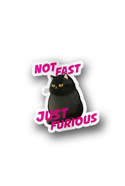 ''Not Fast - Just Furious'' Vinyl Sticker
