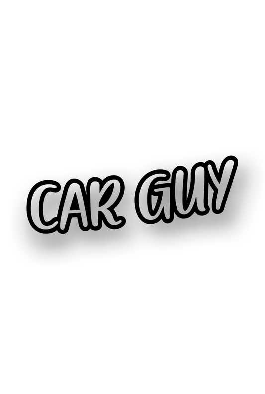 ''Car Guy'' - Plotted Vinyl Sticker