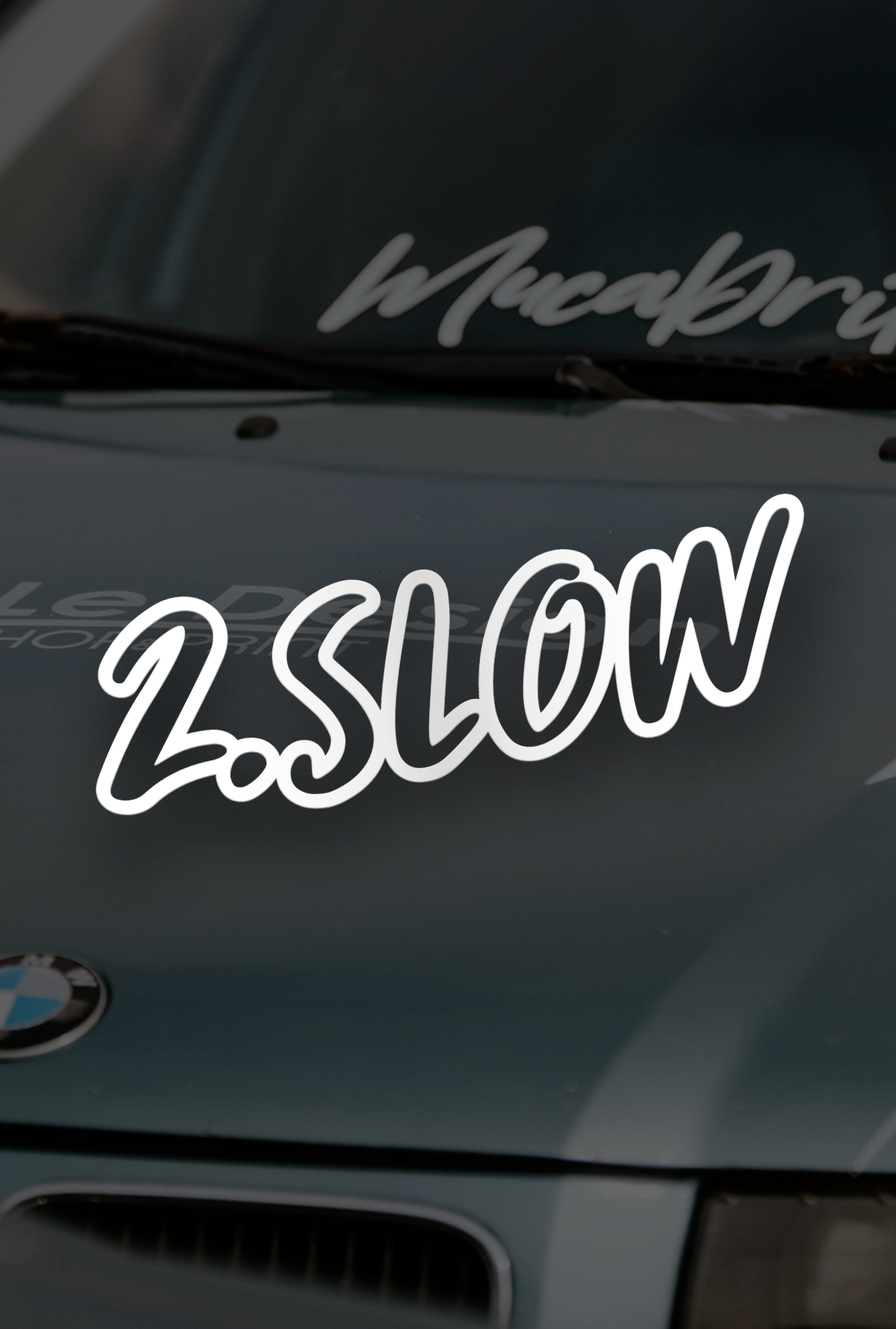 ''2.Slow'' - Plotted Vinyl Sticker