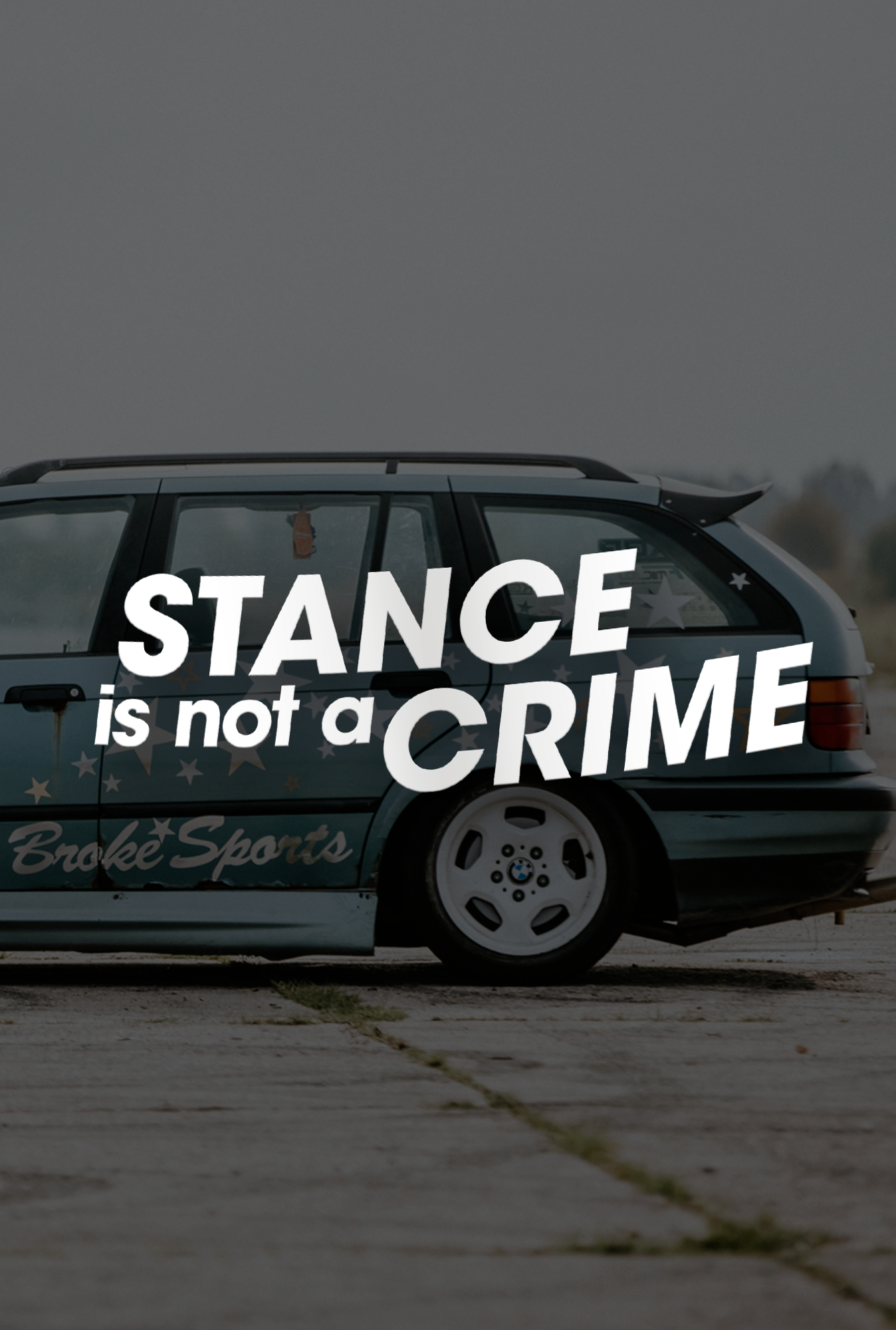 ''Stance Is Not a Crime'' - Plotted Vinyl Sticker