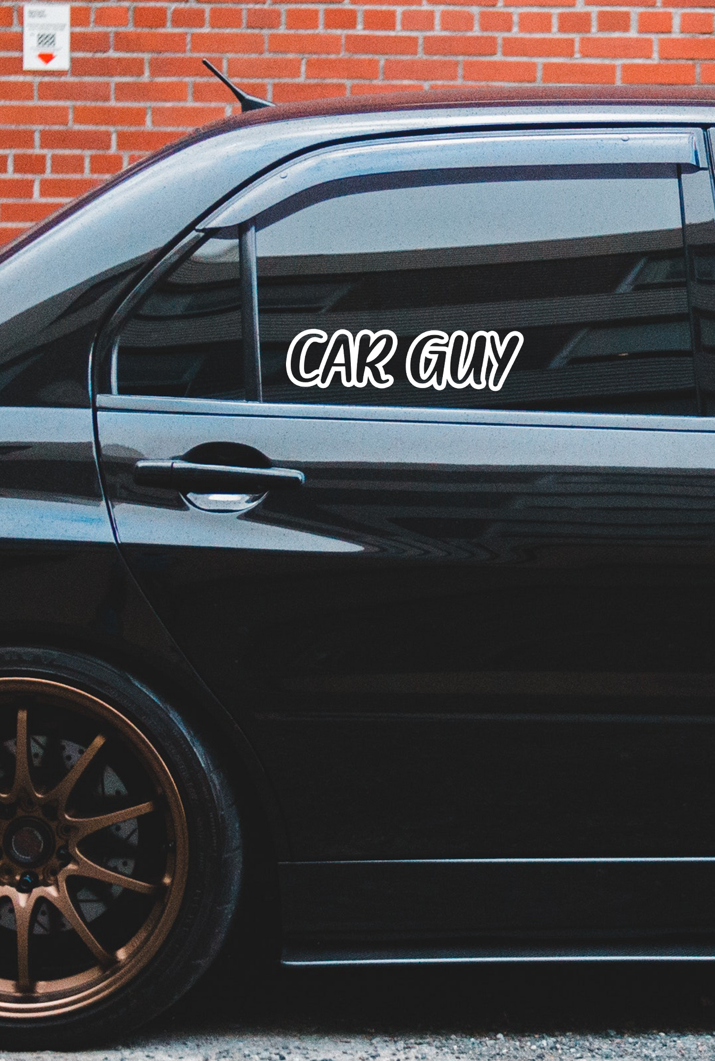 ''Car Guy'' - Plotted Vinyl Sticker