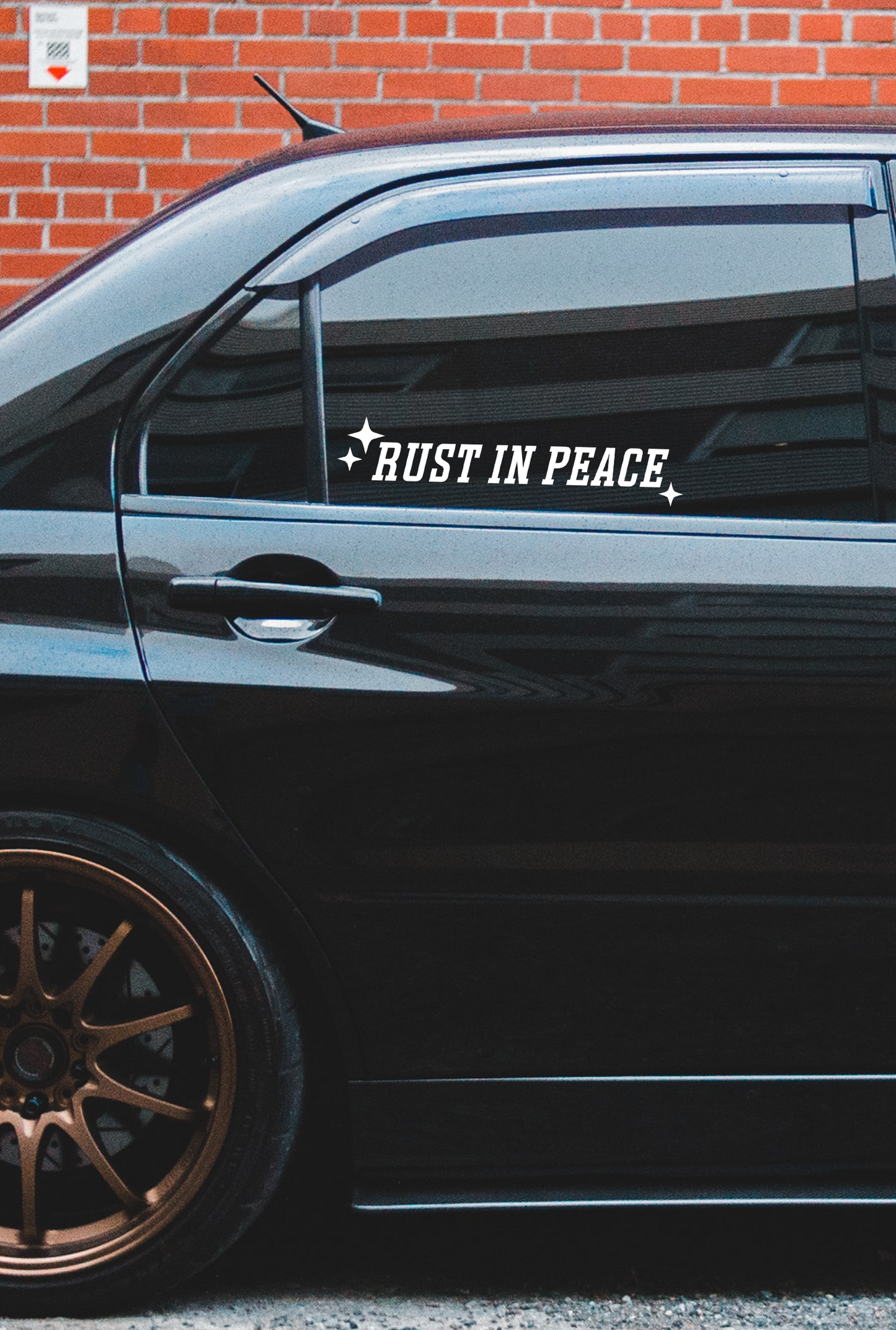 ''Rust In Peace'' - Plotted Vinyl Sticker