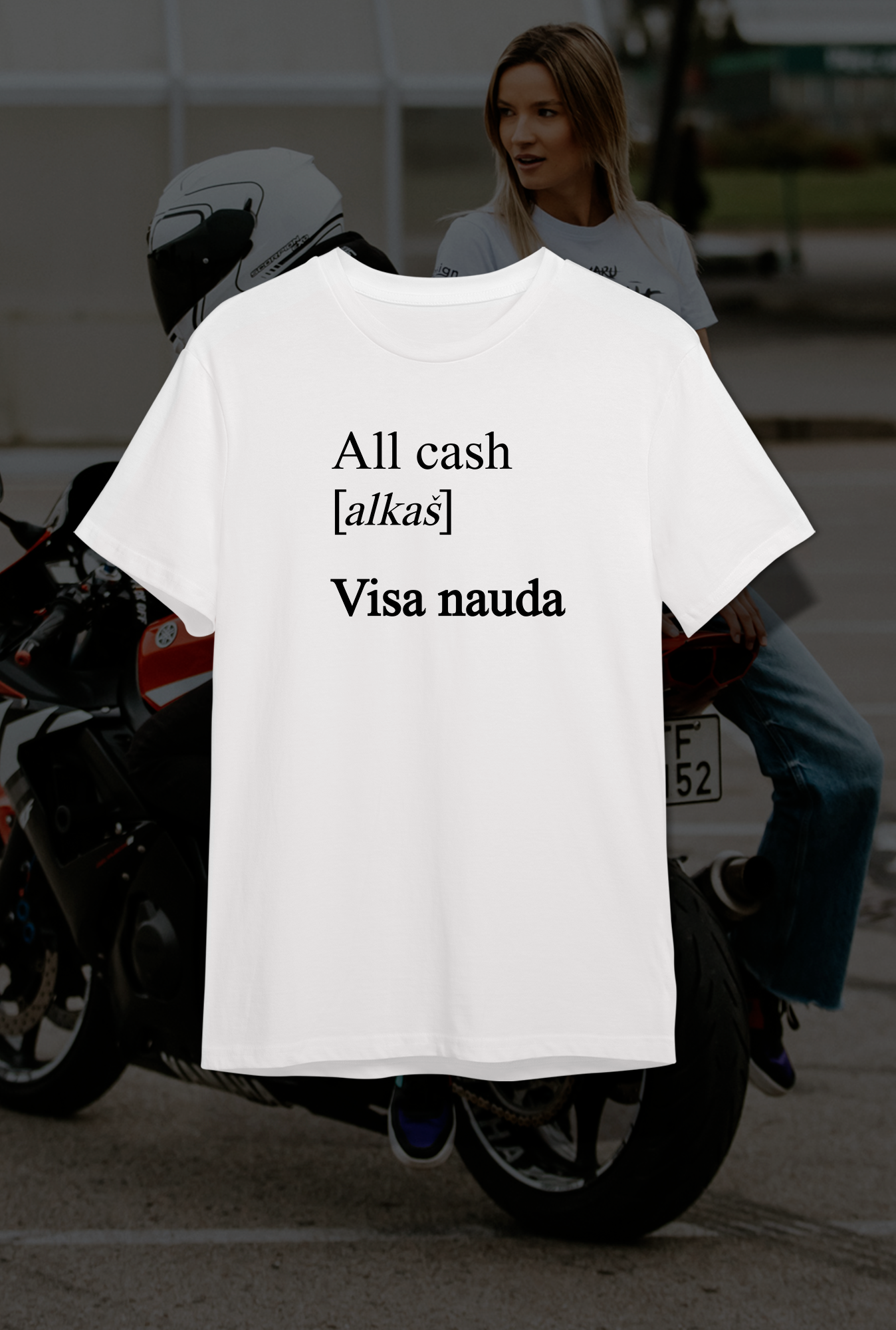 ''All Cash'' Cotton T-Shirt
