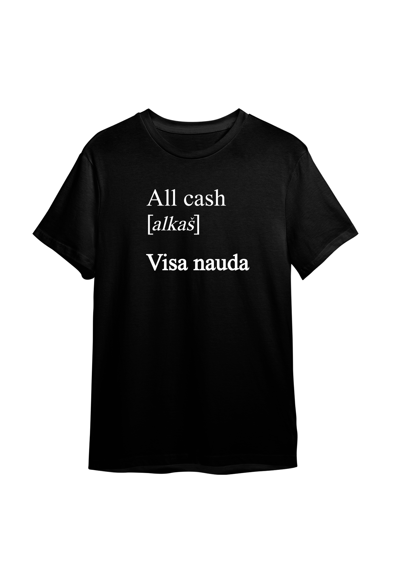 ''All Cash'' Cotton T-Shirt